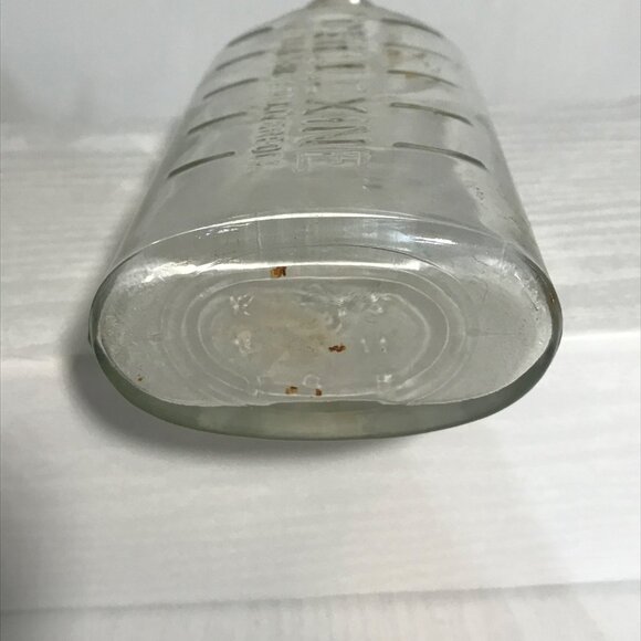 Vintage Chillexine Bottle Bell & Sons Ltd Liverpool 8 Inch Tall Clear Glass - Picture 3 of 8